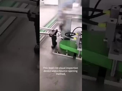 Video of eddy current and visual joint inspection of steel ring