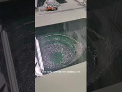 Eddy current flaw detector automated  magnetic ring  detection video