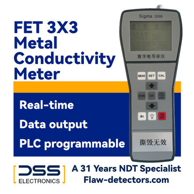 Good price 60 KHz And 500 KHz Metal Conductivity Meter 0.51% - 112% IACS (full scale) online