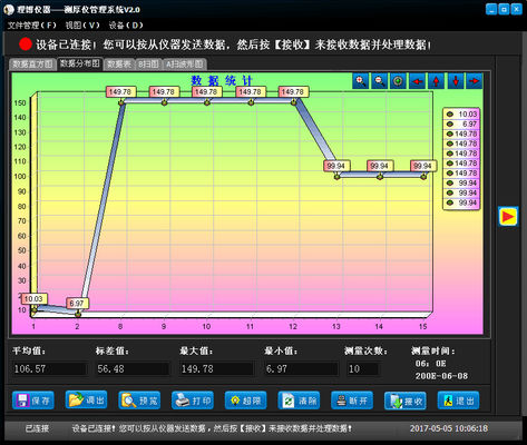 High Bandwidth Ultrasonic Thickness Gauge Full Chinese Menu For Effortless Operation